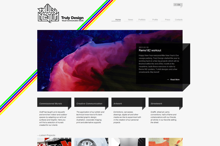 Truly Design website preview